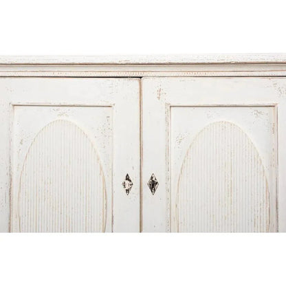 Whitewash Ribbon Sideboard For Living Room - LOOMLAN - Sarreid - Sideboards