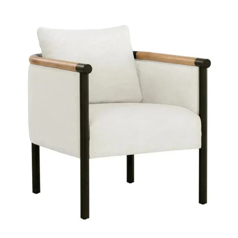 SUNPAN Wilder Leather Two-Tone Armrests Lounge Chair