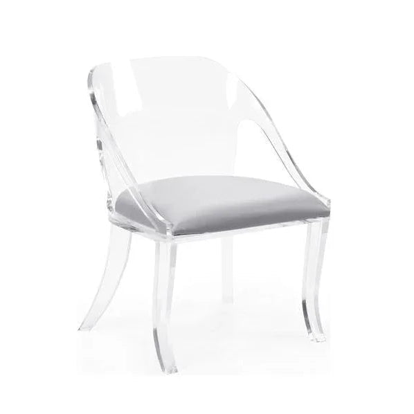 Williams Clear Acrylic Frame Armless Chair - LOOMLAN - Chelsea House - Dining Chairs