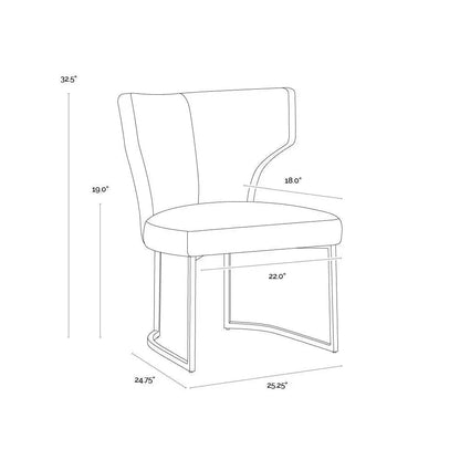 SUNPAN Willowdale Dining Chair Copenhagen Olive