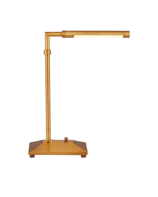 Autrand Metal amd Acrylic Gold Desk Lamp