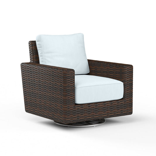 Montecito Sunbrella Upholstered Swivel Outdoor Rocker