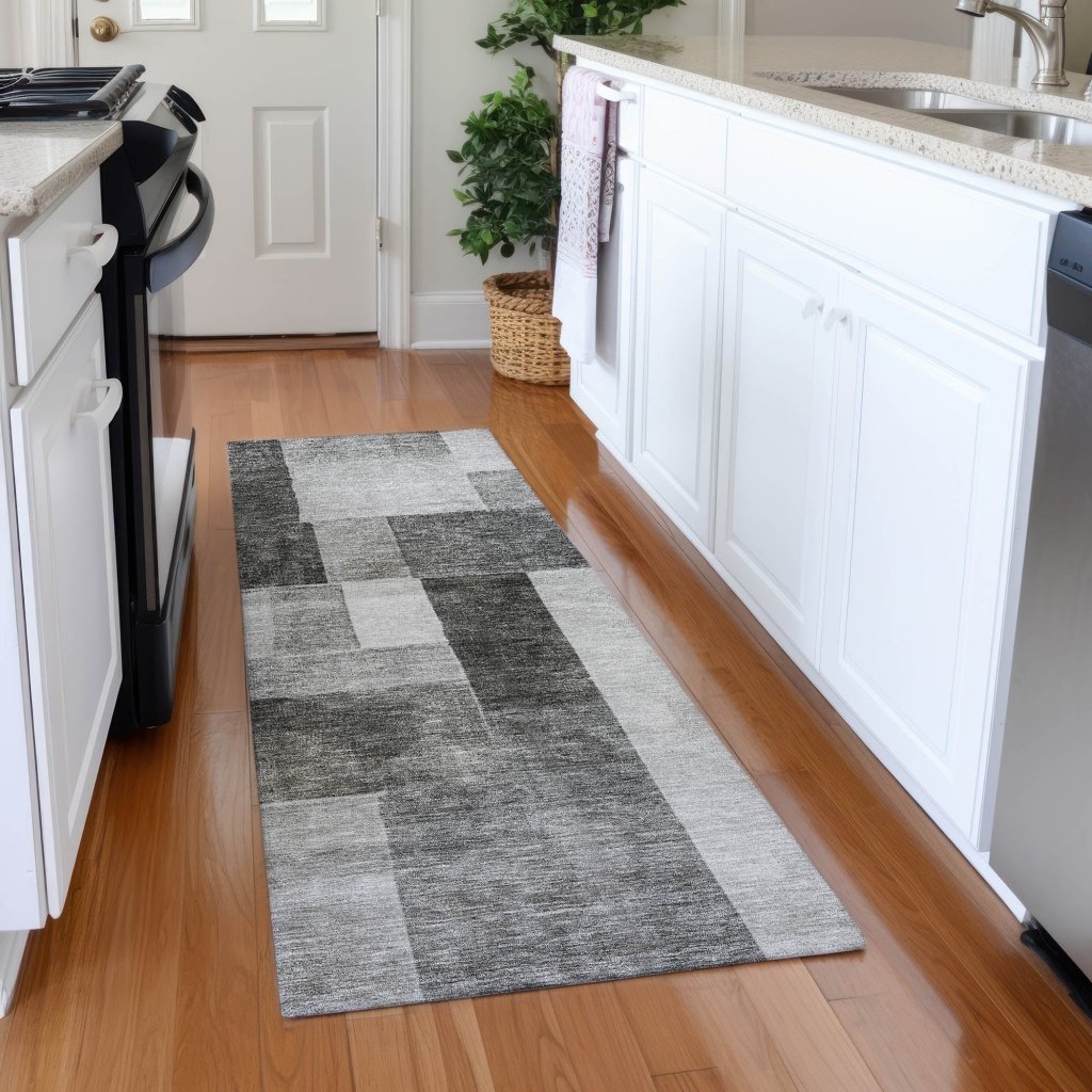 LOOMLAN Rugs Wovari Gray Washable Indoor-Outdoor Rug