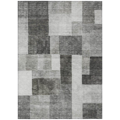 LOOMLAN Rugs Wovari Gray Washable Indoor-Outdoor Rug