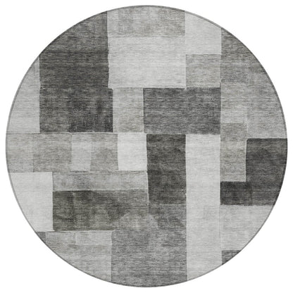 LOOMLAN Rugs Wovari Gray Washable Indoor-Outdoor Rug
