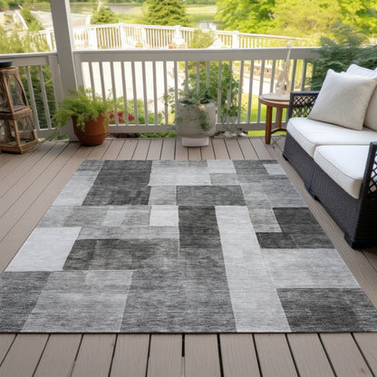 LOOMLAN Rugs Wovari Gray Washable Indoor-Outdoor Rug
