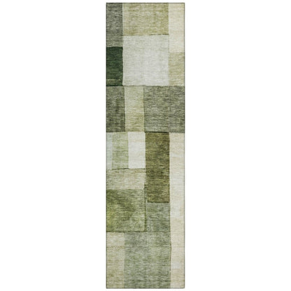 LOOMLAN Rugs Wovari Green Washable Indoor-Outdoor Rug