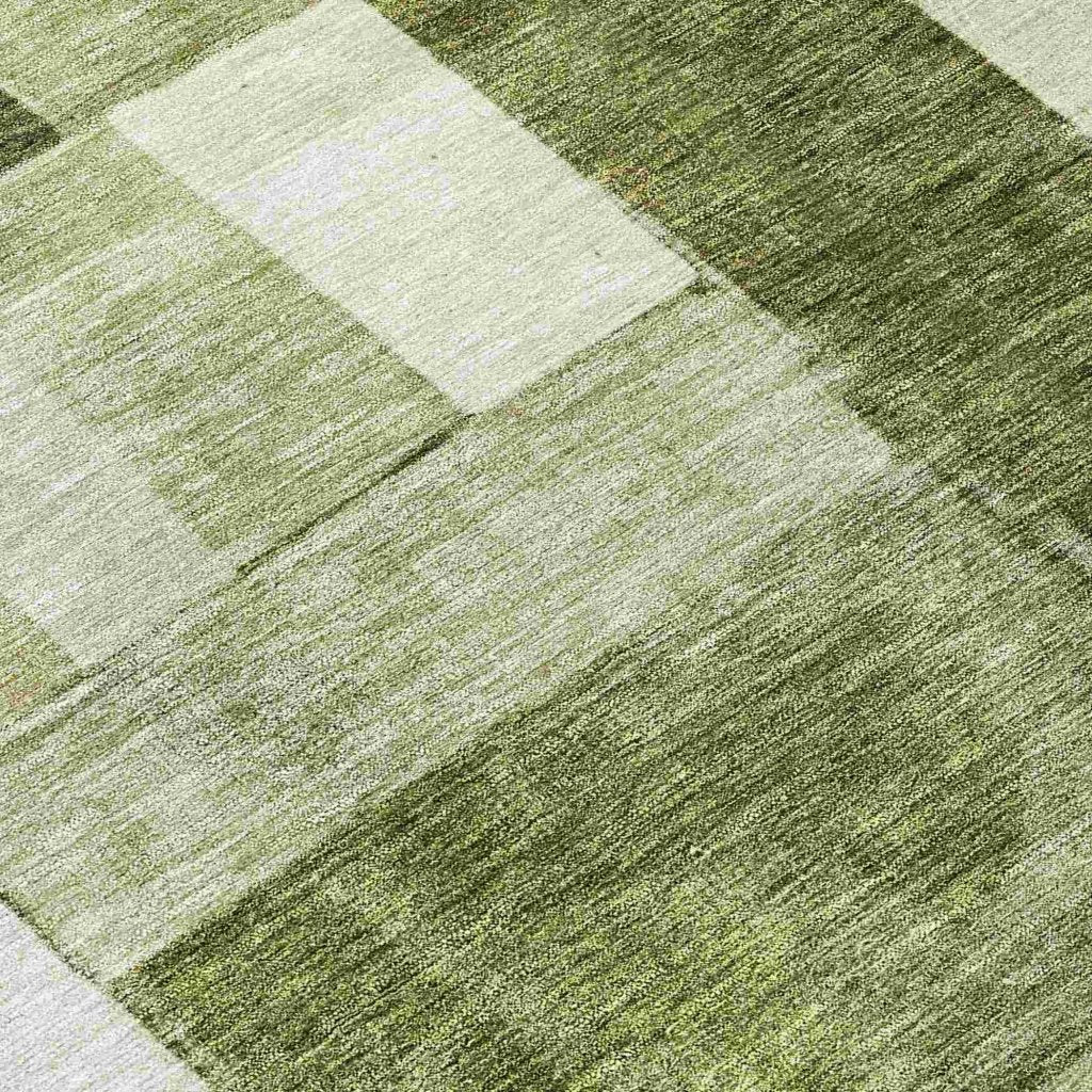 LOOMLAN Rugs Wovari Green Washable Indoor-Outdoor Rug