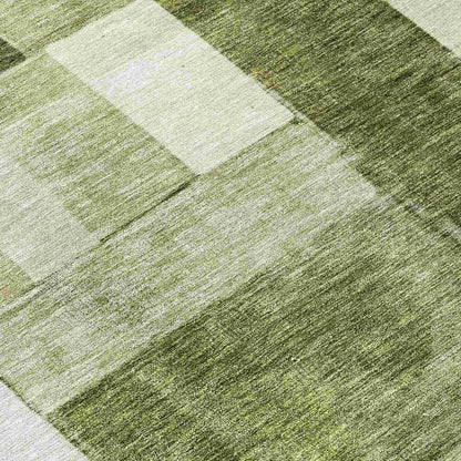 LOOMLAN Rugs Wovari Green Washable Indoor-Outdoor Rug