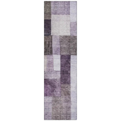 LOOMLAN Rugs Wovari Purple Washable Indoor-Outdoor Rug