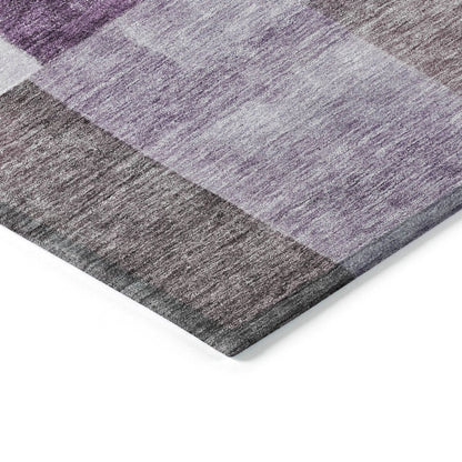 LOOMLAN Rugs Wovari Purple Washable Indoor-Outdoor Rug
