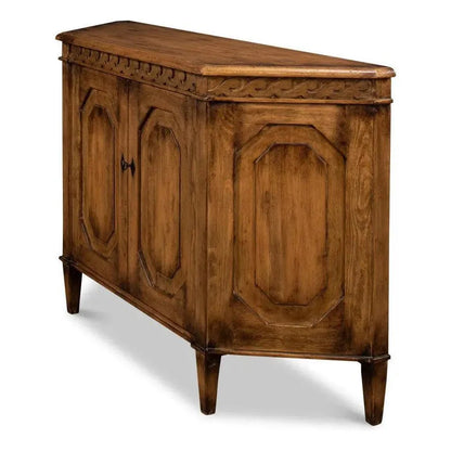 Wrenn Credenza Brown Cabinet for Living Room - LOOMLAN - Sarreid - Sideboards
