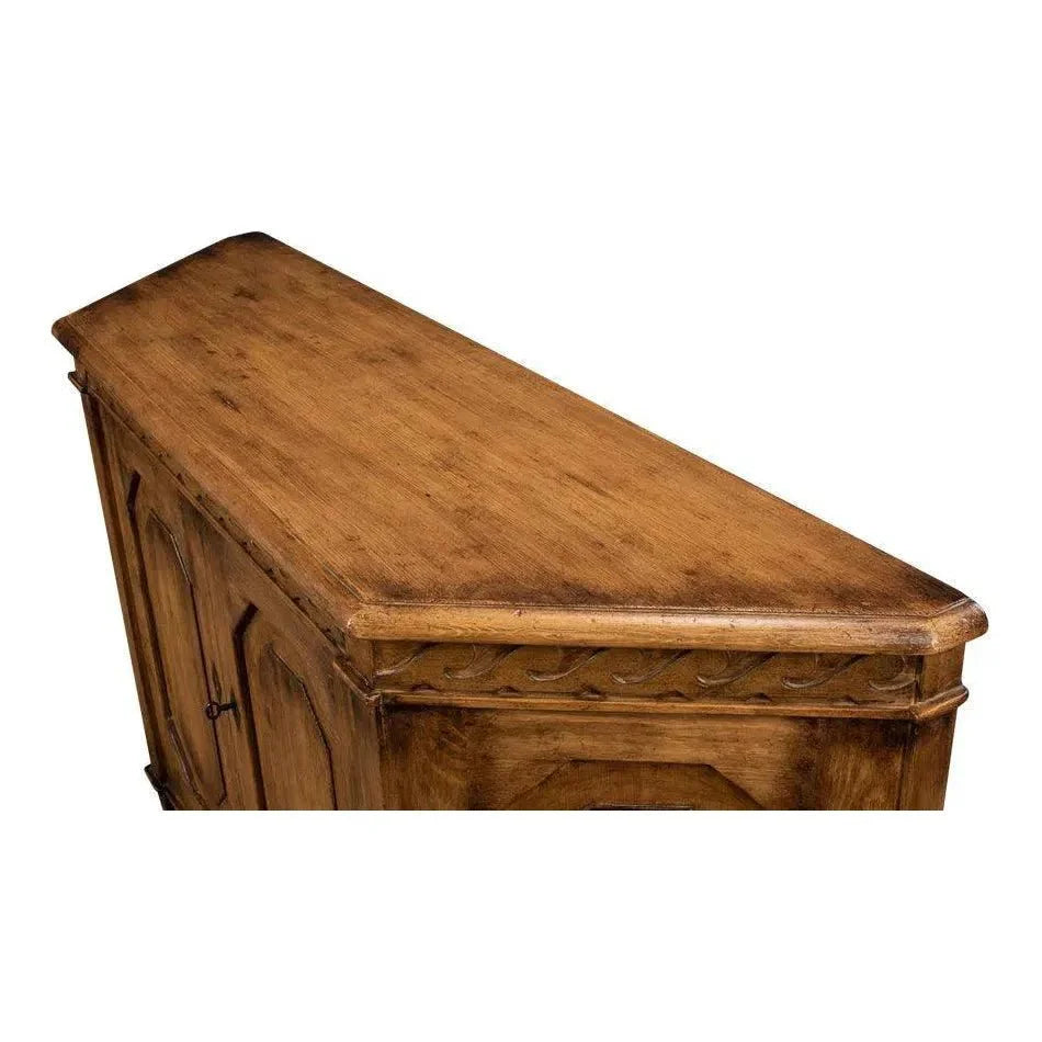 Wrenn Credenza Brown Cabinet for Living Room - LOOMLAN - Sarreid - Sideboards