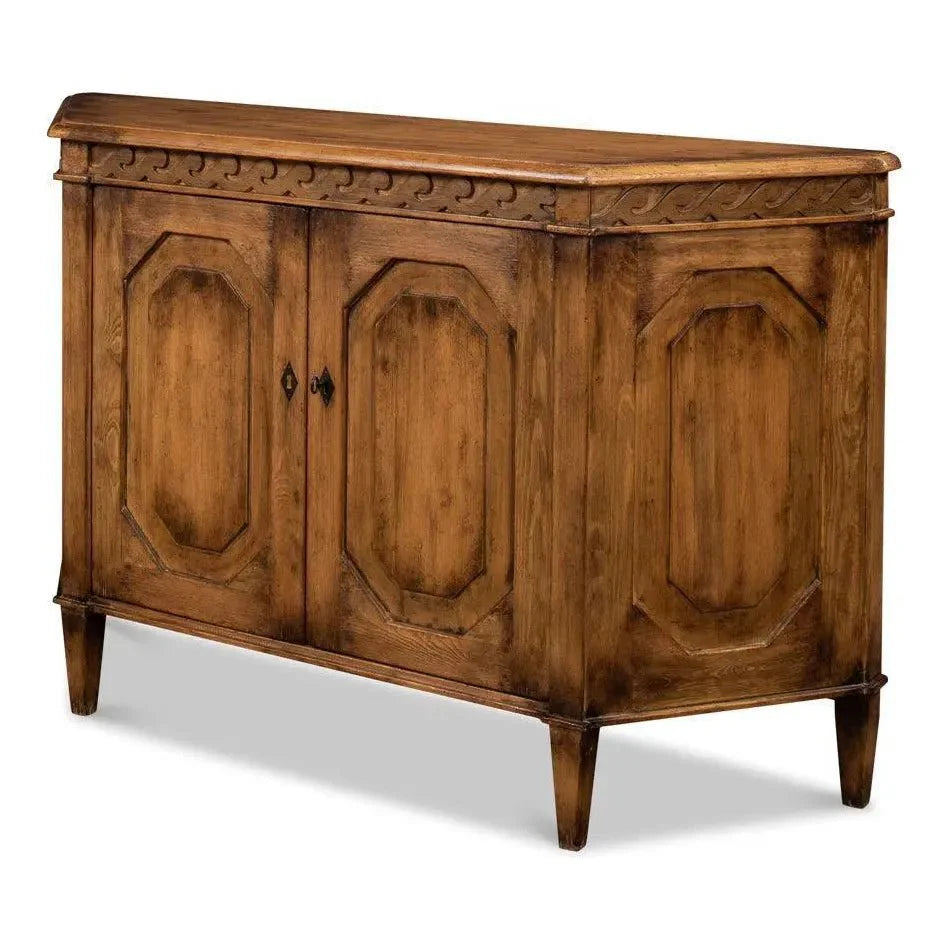 Wrenn Credenza Brown Cabinet for Living Room - LOOMLAN - Sarreid - Sideboards