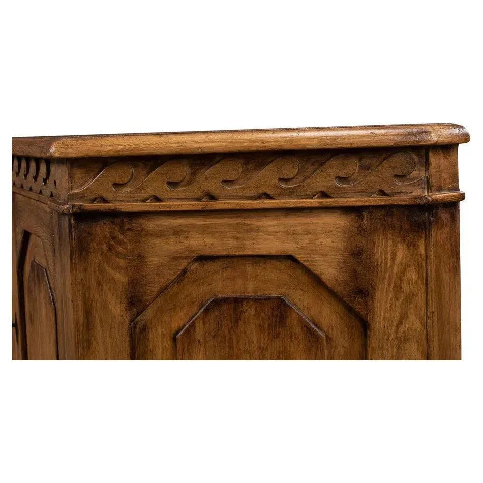 Wrenn Credenza Brown Cabinet for Living Room - LOOMLAN - Sarreid - Sideboards