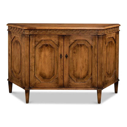 Wrenn Credenza Brown Cabinet for Living Room - LOOMLAN - Sarreid - Sideboards