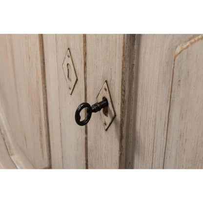 Wrenn Credenza Stone Grey Cabinet for Living Room - LOOMLAN - Sarreid - Sideboards