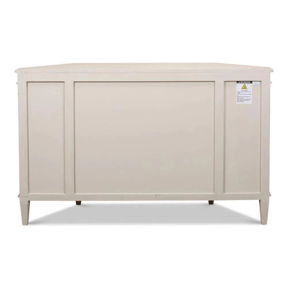 Wrenn Credenza Stone Grey Cabinet for Living Room - LOOMLAN - Sarreid - Sideboards