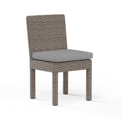 Coronado Sunbrella Upholstered Armless Outdoor Dining Chair (Set of 2)