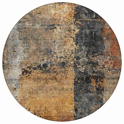 LOOMLAN Rugs Yasmineh Orange Washable Indoor-Outdoor Rug