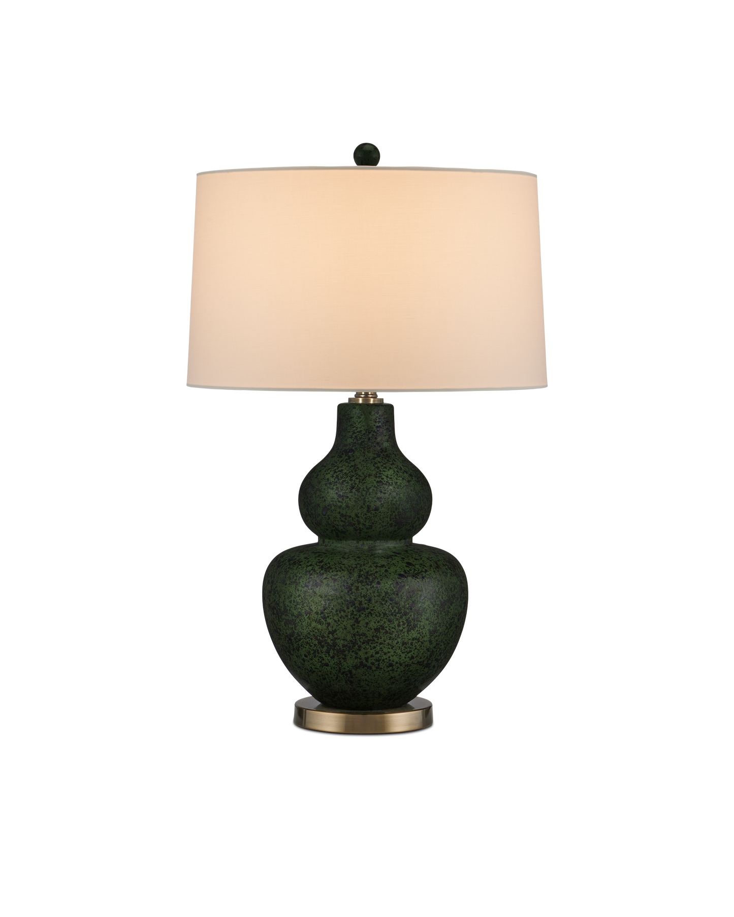 Kinnaird Ceramic and Metal Dark Green Table Lamp