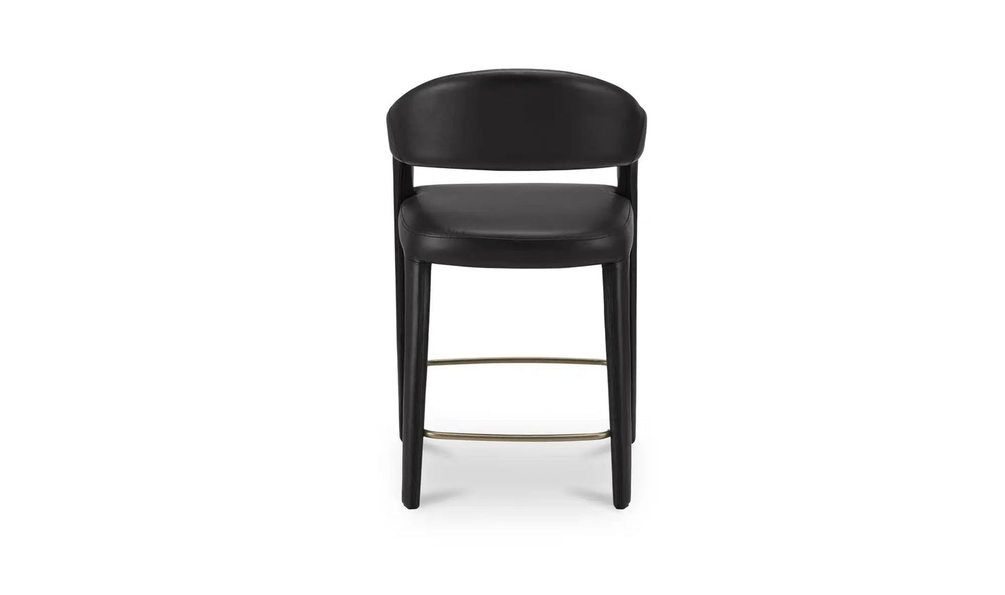 Martens Metal Frame Leather Counter Stool