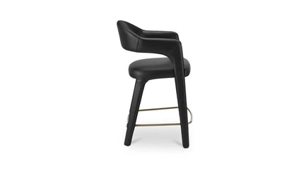 Martens Metal Frame Leather Counter Stool