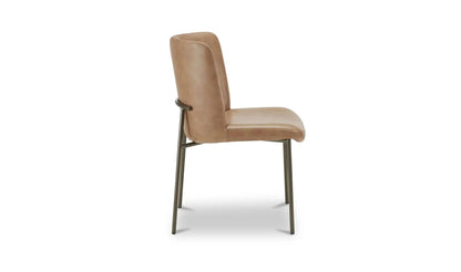 Early Curved Back Leather Dining Chair (Set Of 2)