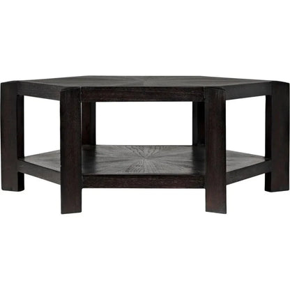 Noir Yuhuda Geometric Coffee Table With Storage