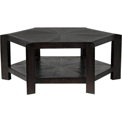 Noir Yuhuda Geometric Coffee Table With Storage