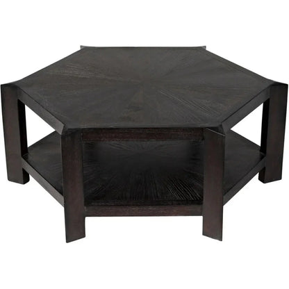 Noir Yuhuda Geometric Coffee Table With Storage