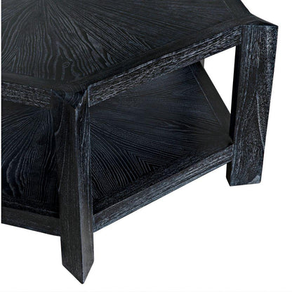 Noir Yuhuda Geometric Coffee Table With Storage
