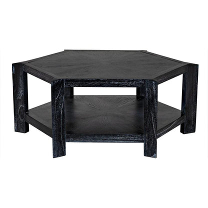 Noir Yuhuda Geometric Coffee Table With Storage