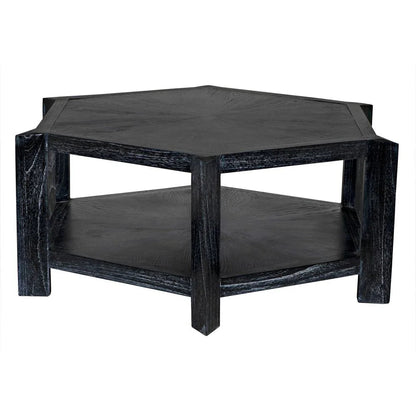 Noir Yuhuda Geometric Coffee Table With Storage