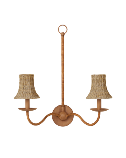 Bell Natural Seagrass Chandelier Shade