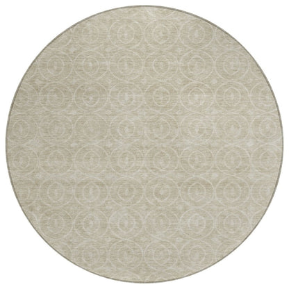 LOOMLAN Rugs Zafrine Beige Washable Indoor-Outdoor Rug
