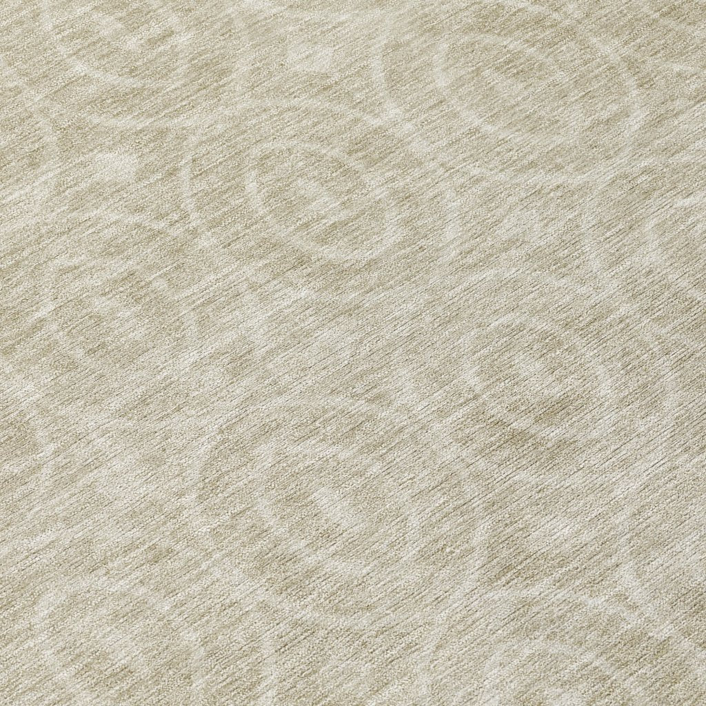 LOOMLAN Rugs Zafrine Beige Washable Indoor-Outdoor Rug