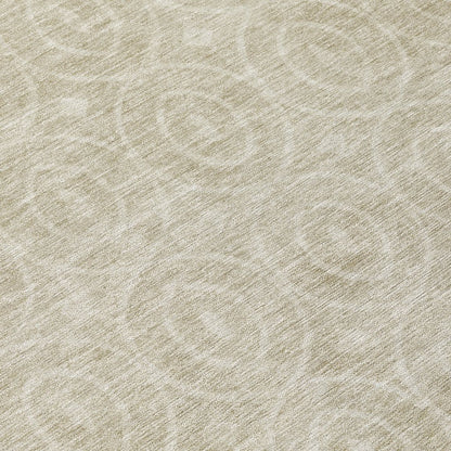 LOOMLAN Rugs Zafrine Beige Washable Indoor-Outdoor Rug