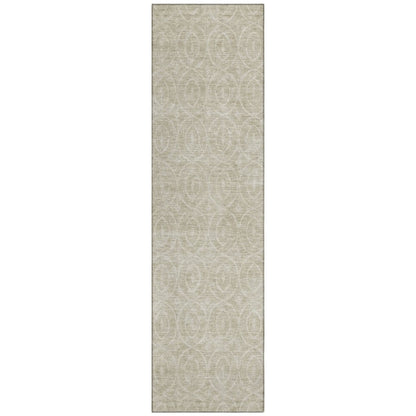 LOOMLAN Rugs Zafrine Beige Washable Indoor-Outdoor Rug