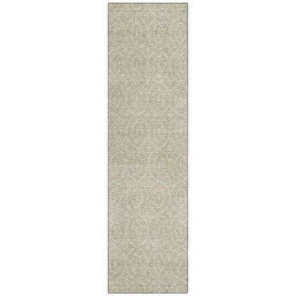 LOOMLAN Rugs Zafrine Beige Washable Indoor-Outdoor Rug
