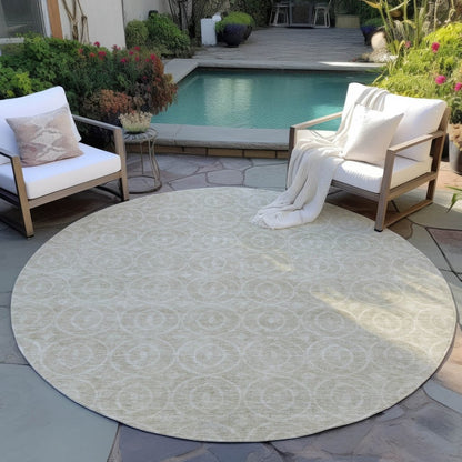 LOOMLAN Rugs Zafrine Beige Washable Indoor-Outdoor Rug
