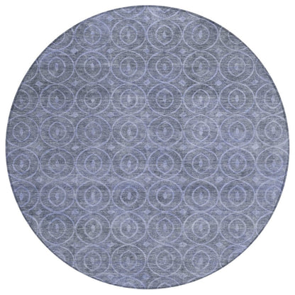 LOOMLAN Rugs Zafrine Denim Washable Indoor-Outdoor Rug