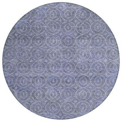 LOOMLAN Rugs Zafrine Denim Washable Indoor-Outdoor Rug