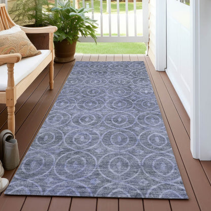 LOOMLAN Rugs Zafrine Denim Washable Indoor-Outdoor Rug