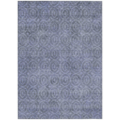LOOMLAN Rugs Zafrine Denim Washable Indoor-Outdoor Rug