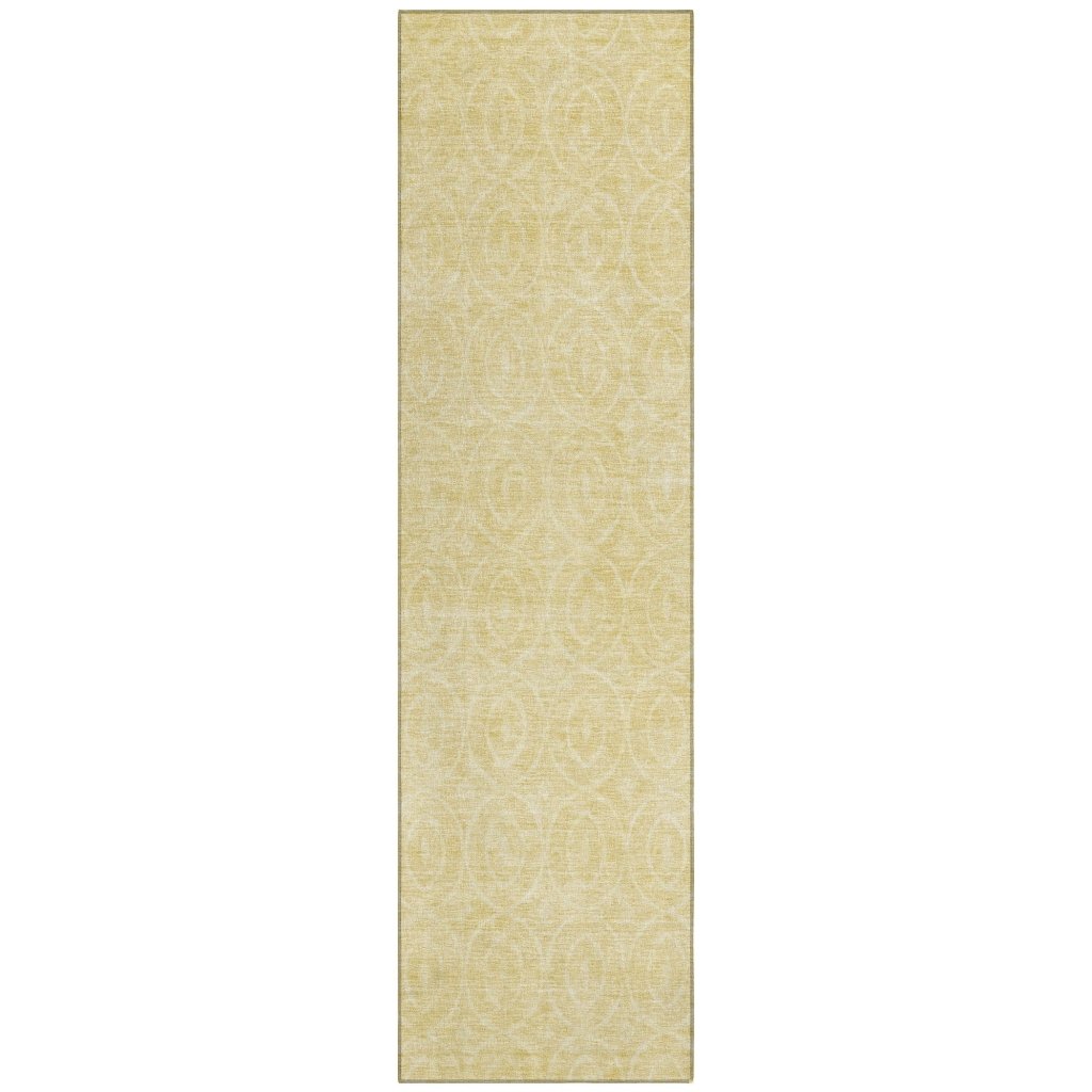 Zafrine Gold Washable Indoor - Outdoor Rug - LOOMLAN - LOOMLAN Rugs - Outdoor Rugs