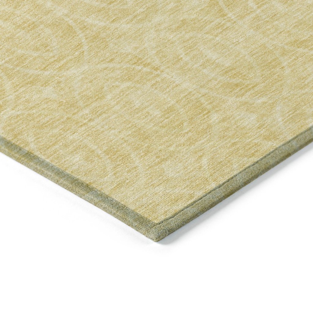 Zafrine Gold Washable Indoor - Outdoor Rug - LOOMLAN - LOOMLAN Rugs - Outdoor Rugs