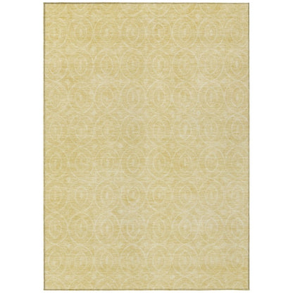 Zafrine Gold Washable Indoor - Outdoor Rug - LOOMLAN - LOOMLAN Rugs - Outdoor Rugs
