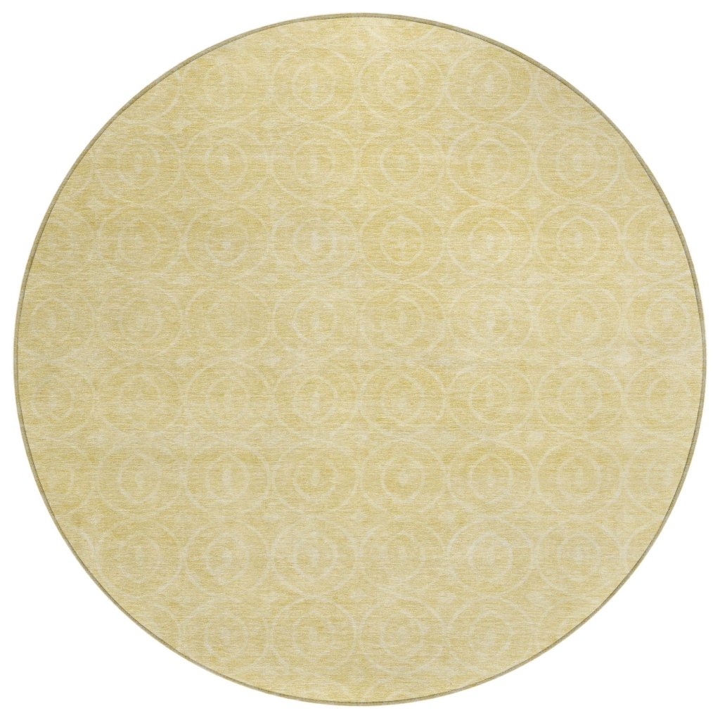 Zafrine Gold Washable Indoor - Outdoor Rug - LOOMLAN - LOOMLAN Rugs - Outdoor Rugs