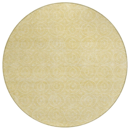Zafrine Gold Washable Indoor - Outdoor Rug - LOOMLAN - LOOMLAN Rugs - Outdoor Rugs